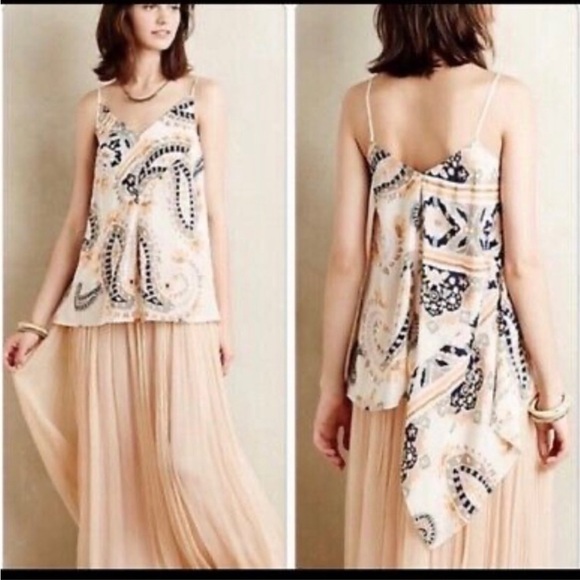 Anthropologie HD in Paris Silk Paisley Spaghetti
Strap Top size 2 - Picture 1 of 8